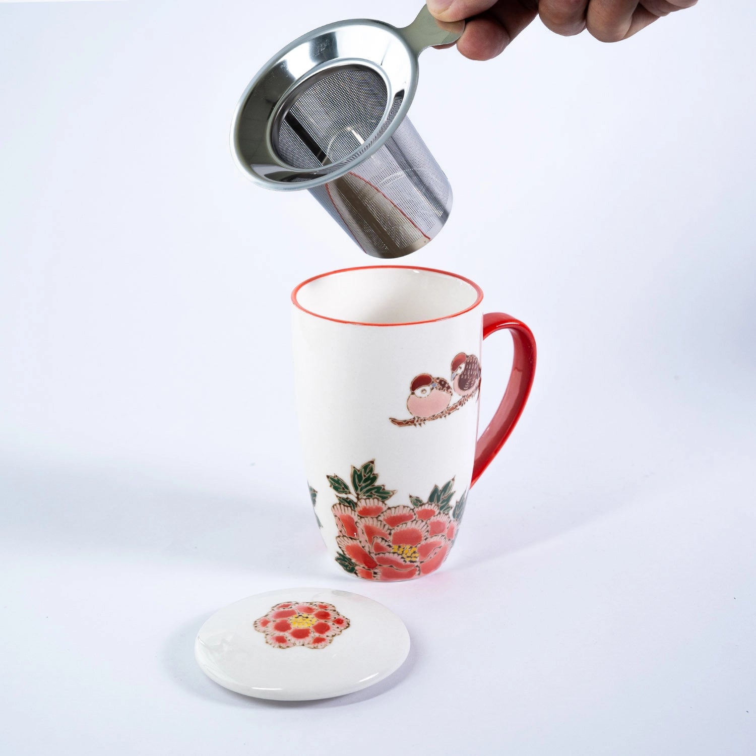 Taza Koi Roja con Infusor