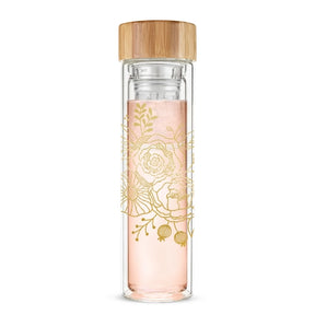 Glass Travel Mug w/ Tea Infuser