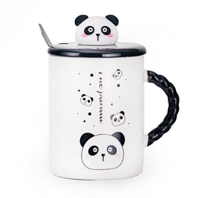 Panda Head Mug with Spoon