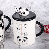 Panda Head Mug with Spoon