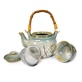 Winter Cherry Blossom Tea Set