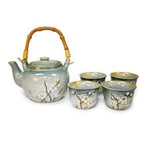 Winter Cherry Blossom Tea Set
