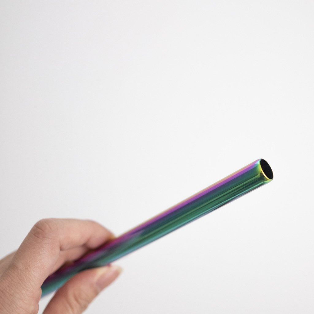 Stainless Steel Straws Rainbow Colorful Reusable Straw Yeti Straw