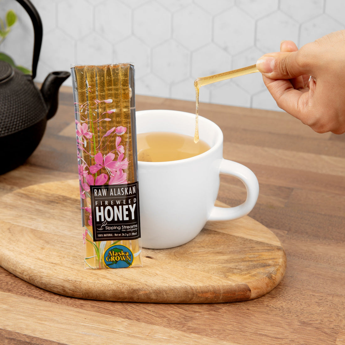 Alaskan Fireweed Honey | Raw Unfiltered | Sipping Streams Tea