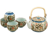 Japanese Arita Porcelain Tea Set, Pot- 20 fl oz , Cups- 7 fl oz | Sipping Streams Tea Company