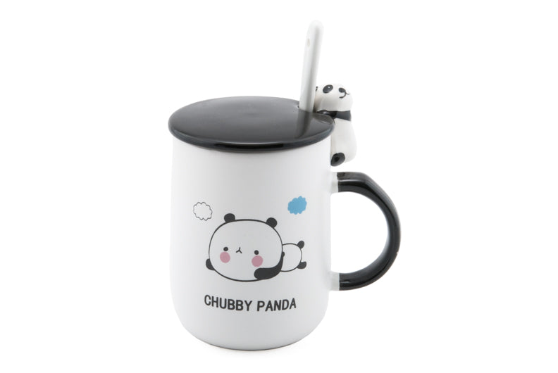 Chubby Panda Mug with Spoon