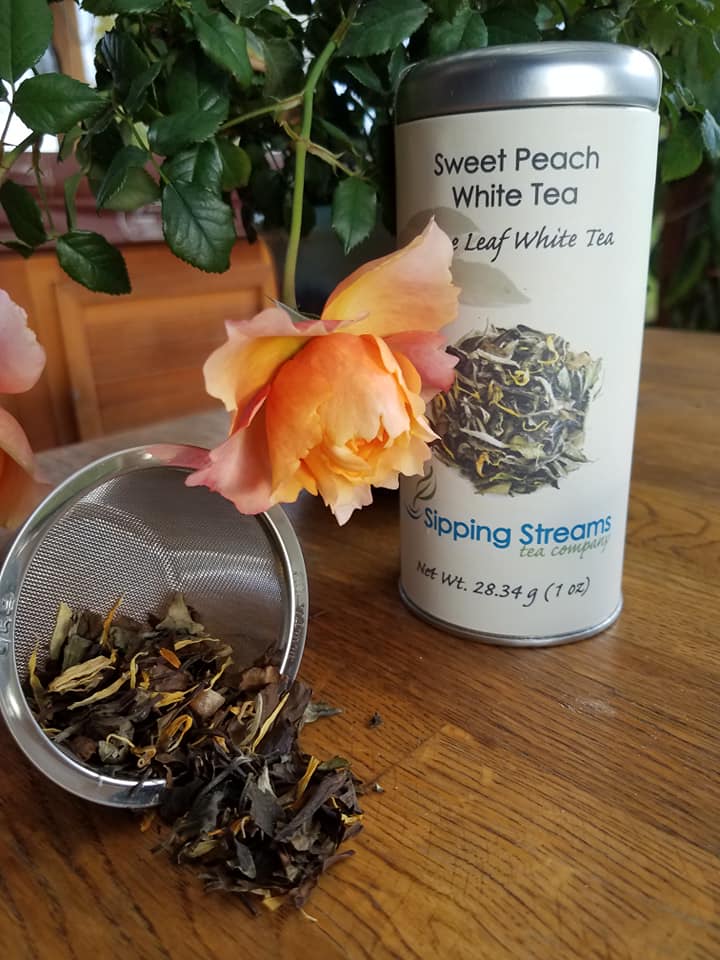 Loose Leaf Sweet White Peach Tea | Sipping Streams Tea